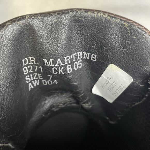 Vtg Dr. Martens 9271 Made in England Brown Leather Boots MIE UK 7 Near MINT main image 2